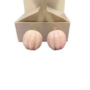 Avon  Pink Burst of Spring clip Earrings vintage 1988 NIB